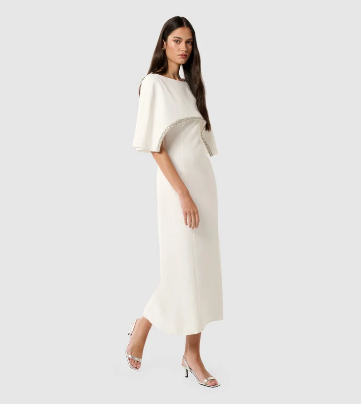 forever new  Justine Crepe Cape Maxi for Women | Best Price UAE
